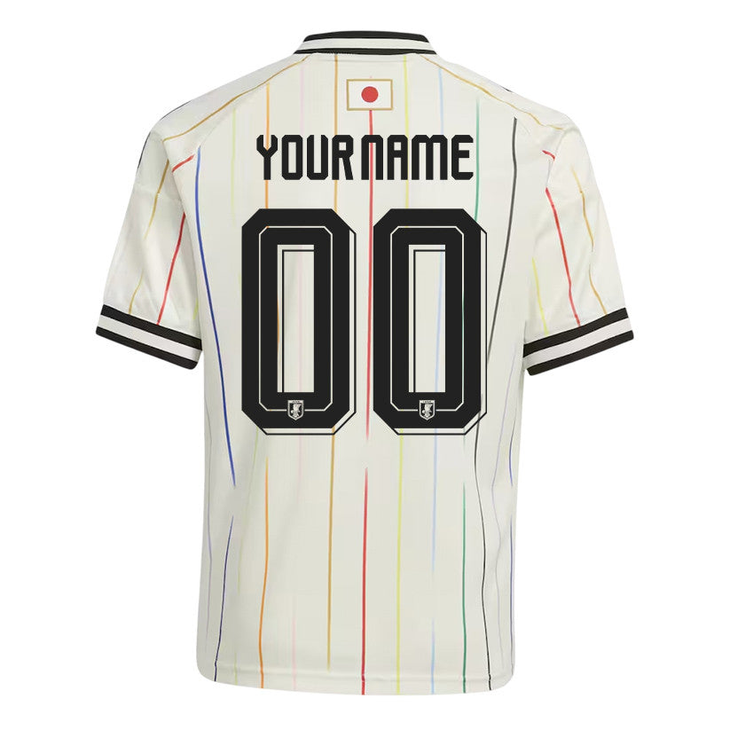 Japan National Team 2026 Youth Personalized Away Jersey - Off White