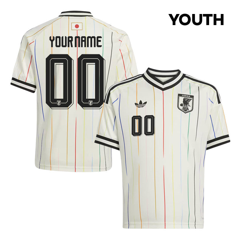 Japan National Team 2026 Youth Personalized Away Jersey - Off White