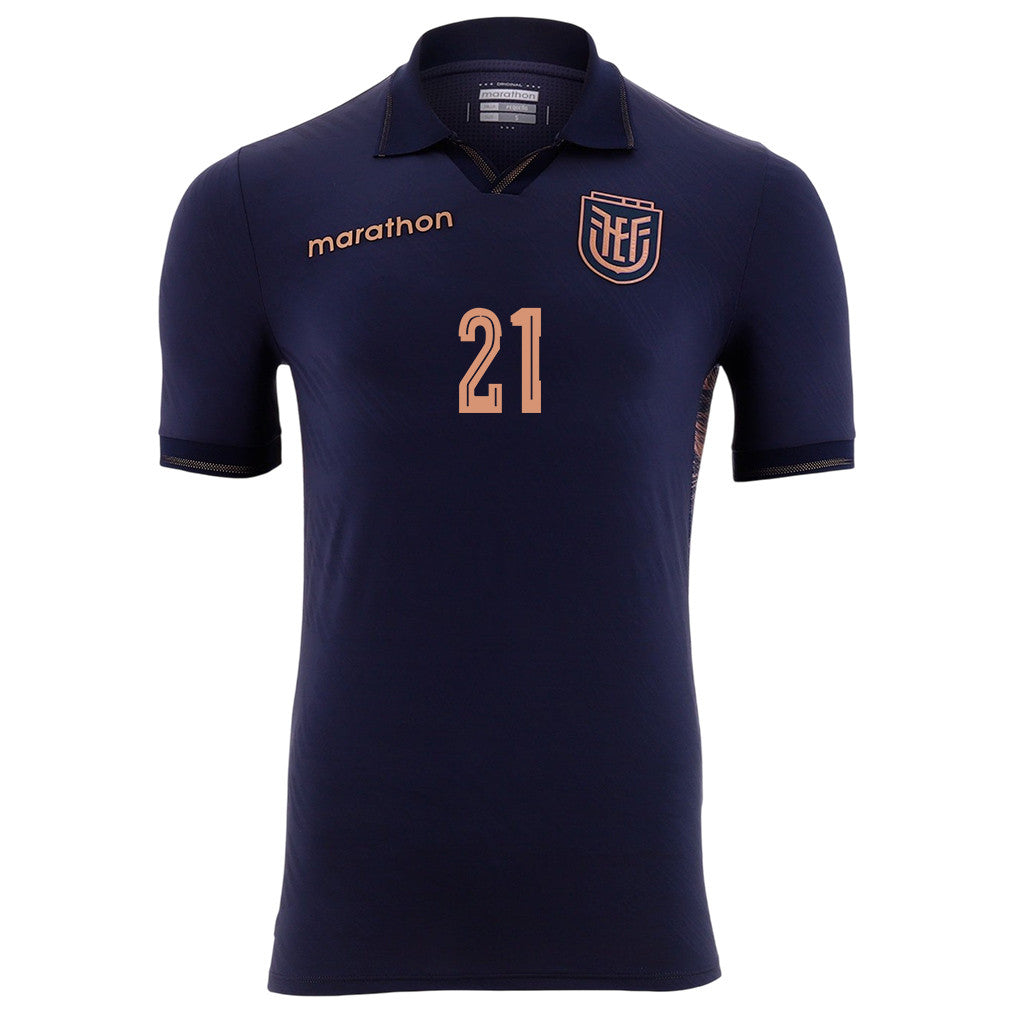 Alan Franco 21 Ecuador National Team 2026 Away Jersey - Navy, Men