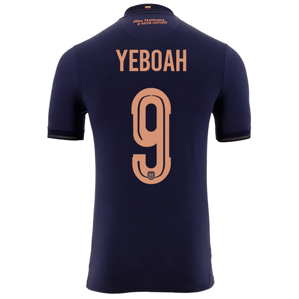 John Yeboah 9 Ecuador National Team 2026 Away Jersey - Navy, Men