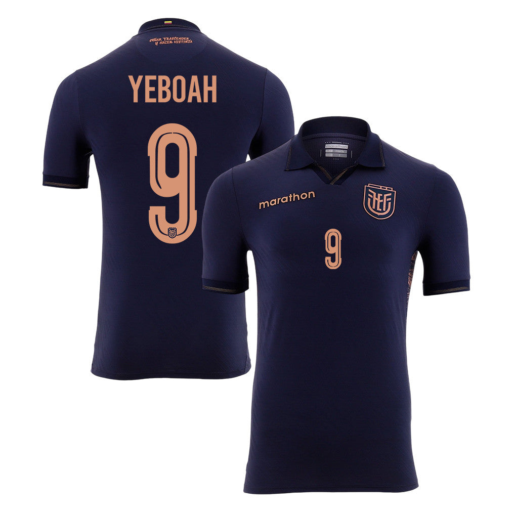 John Yeboah 9 Ecuador National Team 2026 Away Jersey - Navy, Men
