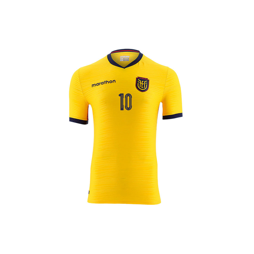 Kendry Páez 10 Youth Ecuador National Team 2026 Home Jersey - Yellow