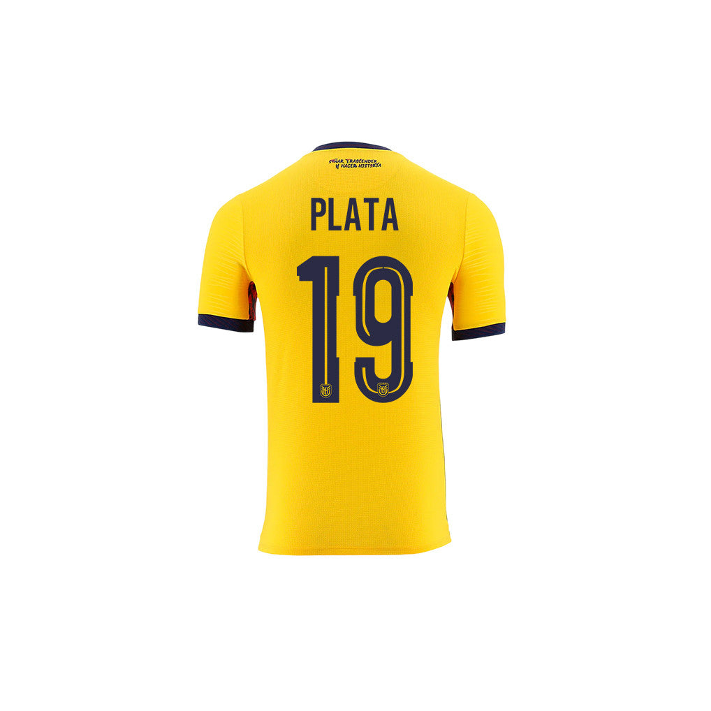 Gonzalo Plata 19 Youth Ecuador National Team 2026 Home Jersey - Yellow