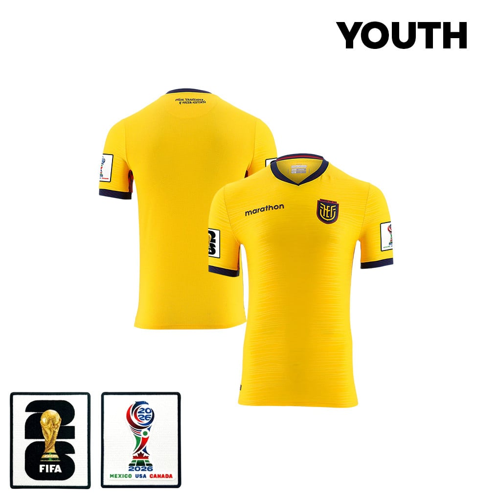 Ecuador National Team 2026 Youth Home Jersey - Yellow