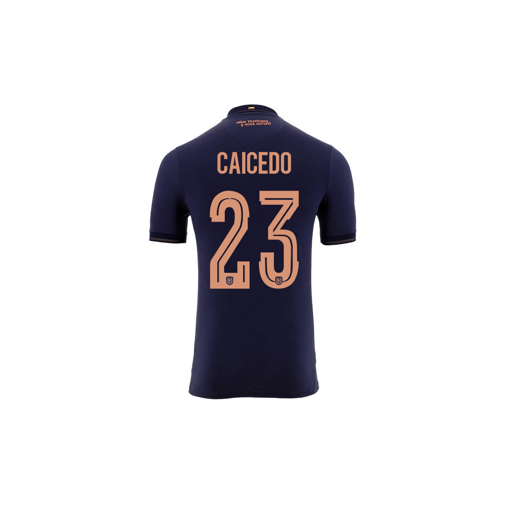 Moisés Caicedo 23 Youth Ecuador National Team 2026 Away Jersey - Navy