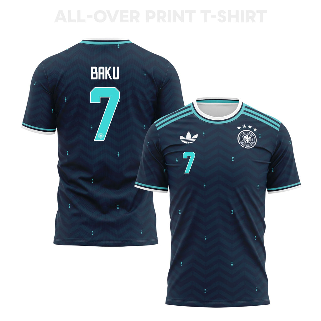 Bote Baku 7 Germany 2026 Away 3D T-Shirt Fully Printed – Unisex, Navy
