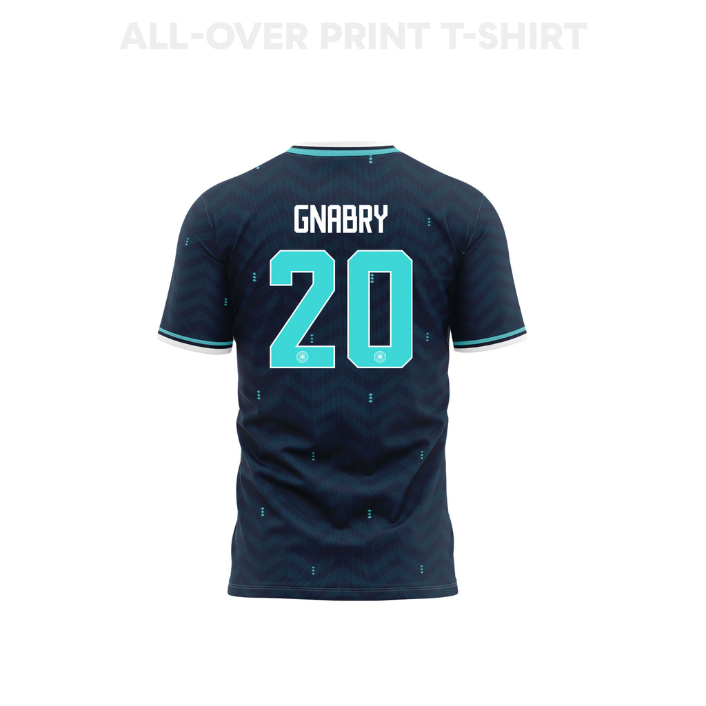 Serge Gnabry 20 Germany 2026 Away 3D T-Shirt Fully Printed – Unisex, Navy