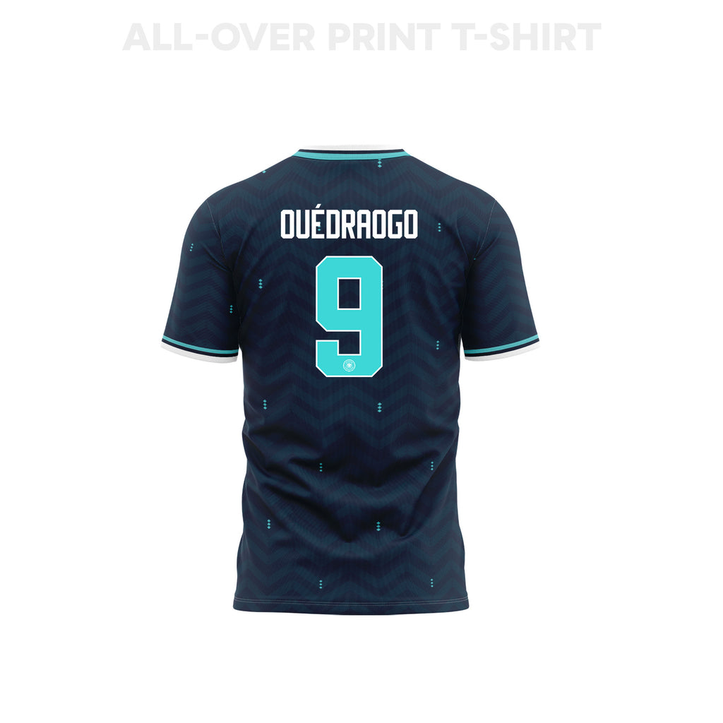 Assan Ouédraogo 9 Germany 2026 Away 3D T-Shirt Fully Printed – Unisex, Navy
