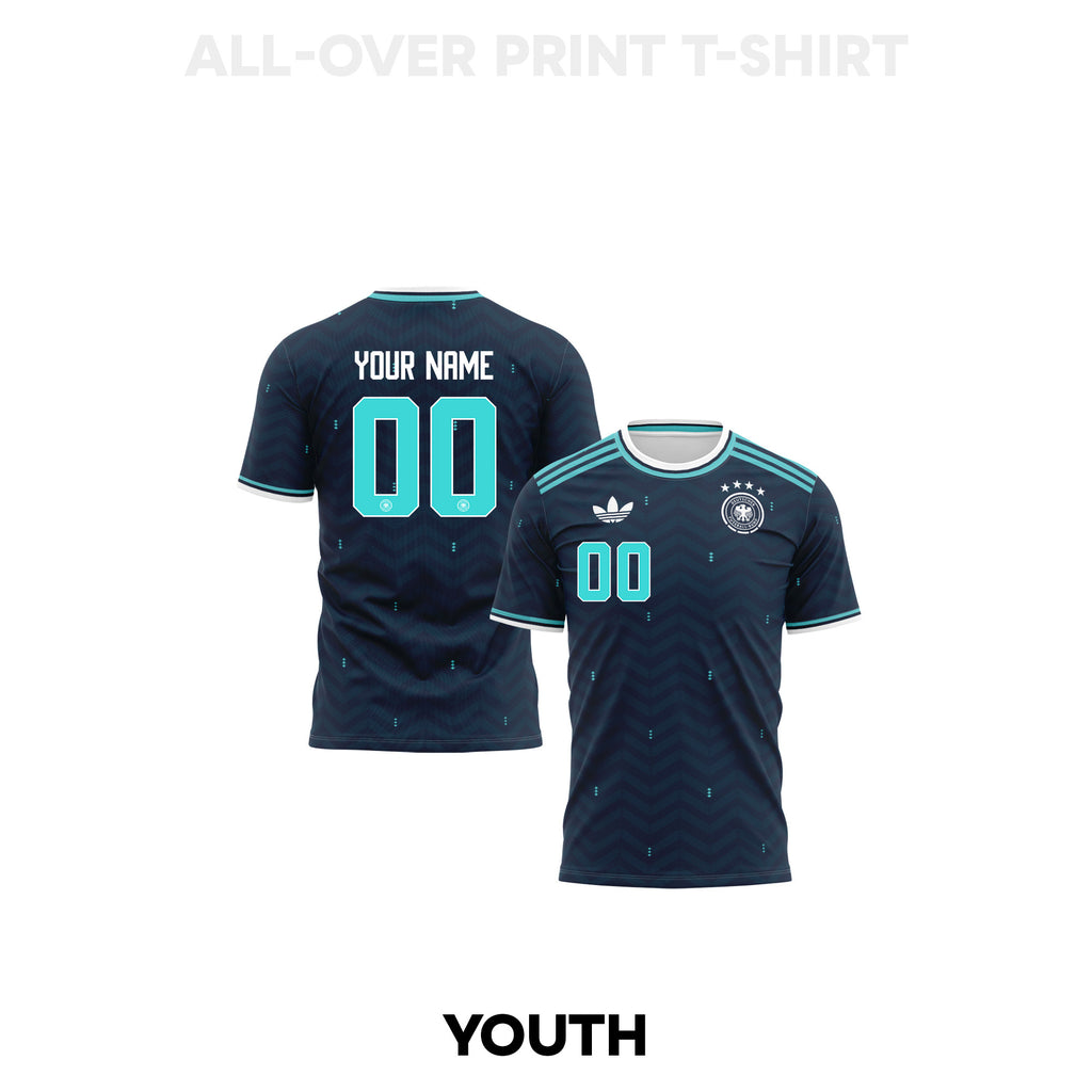 Germany 2026 Away Youth 3D T-shirt Fully Printed – Personalized – Navy
