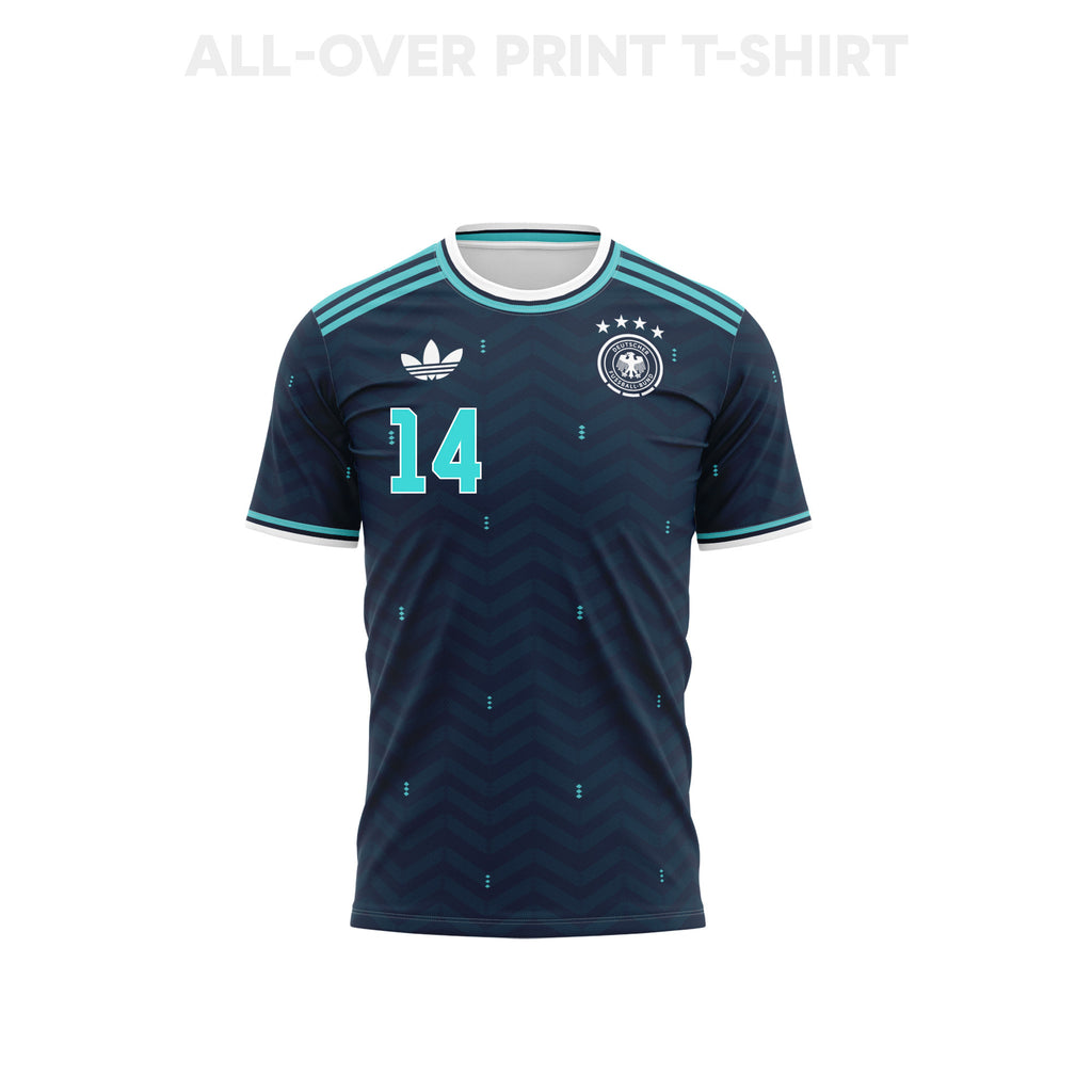 Karim Adeyemi 14 Youth Germany 2026 Away 3D T-shirt Fully Printed – Navy