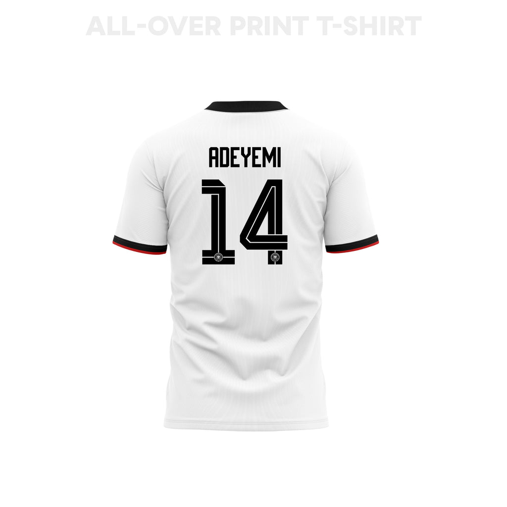 Karim Adeyemi 14 Youth Germany 2026 Home 3D T-shirt Fully Printed – White