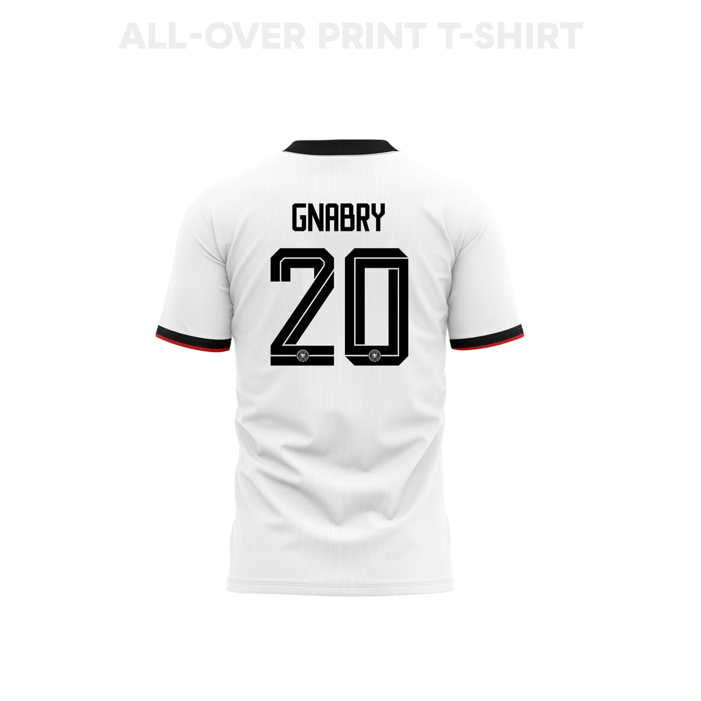 Serge Gnabry 20 Youth Germany 2026 Home 3D T-shirt Fully Printed – White