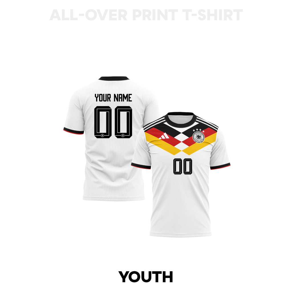 Germany 2026 Home 3D T-shirt Fully Printed – Personalized - White