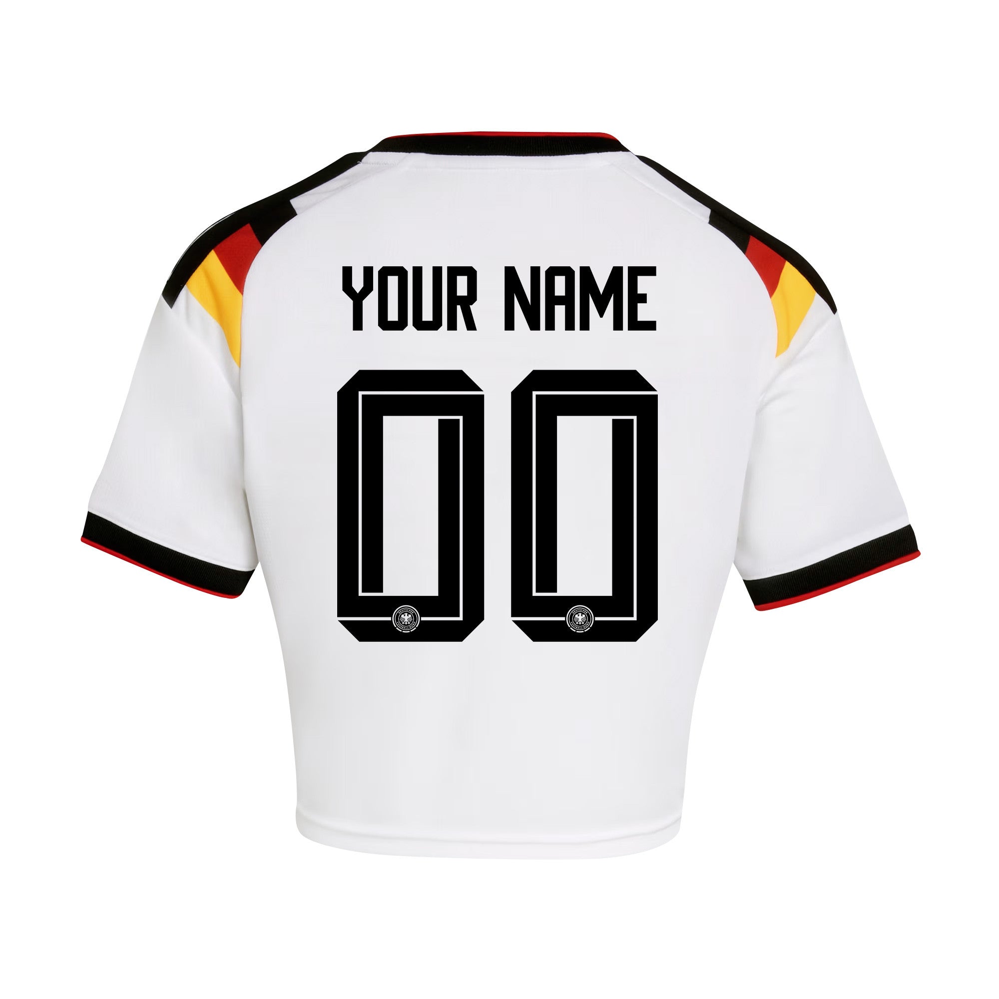 Germany 2026 Home Personalized Women's Cropped Jersey - White
