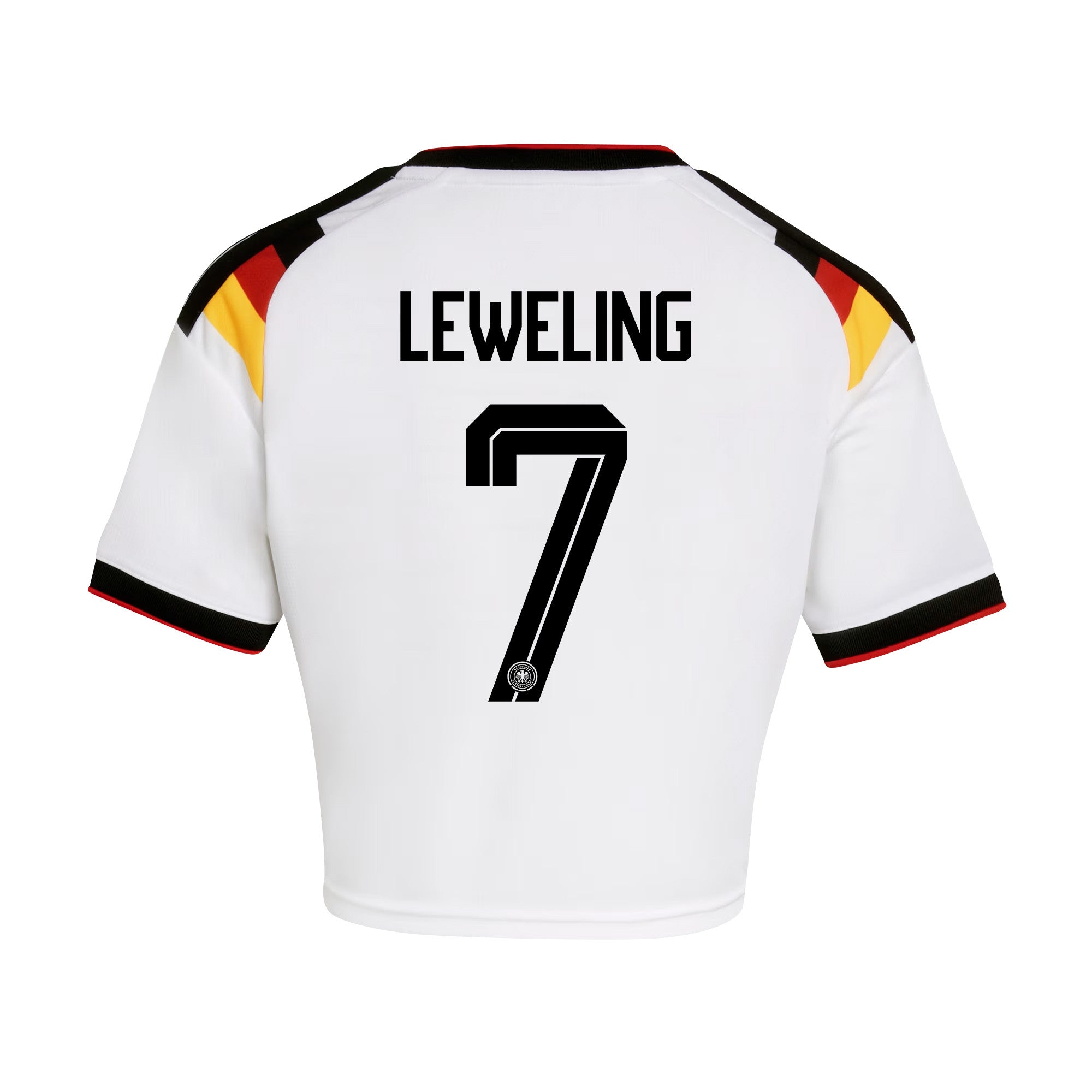 Jamie Leweling 7 Germany 2026 Home Women's Cropped Jersey - White
