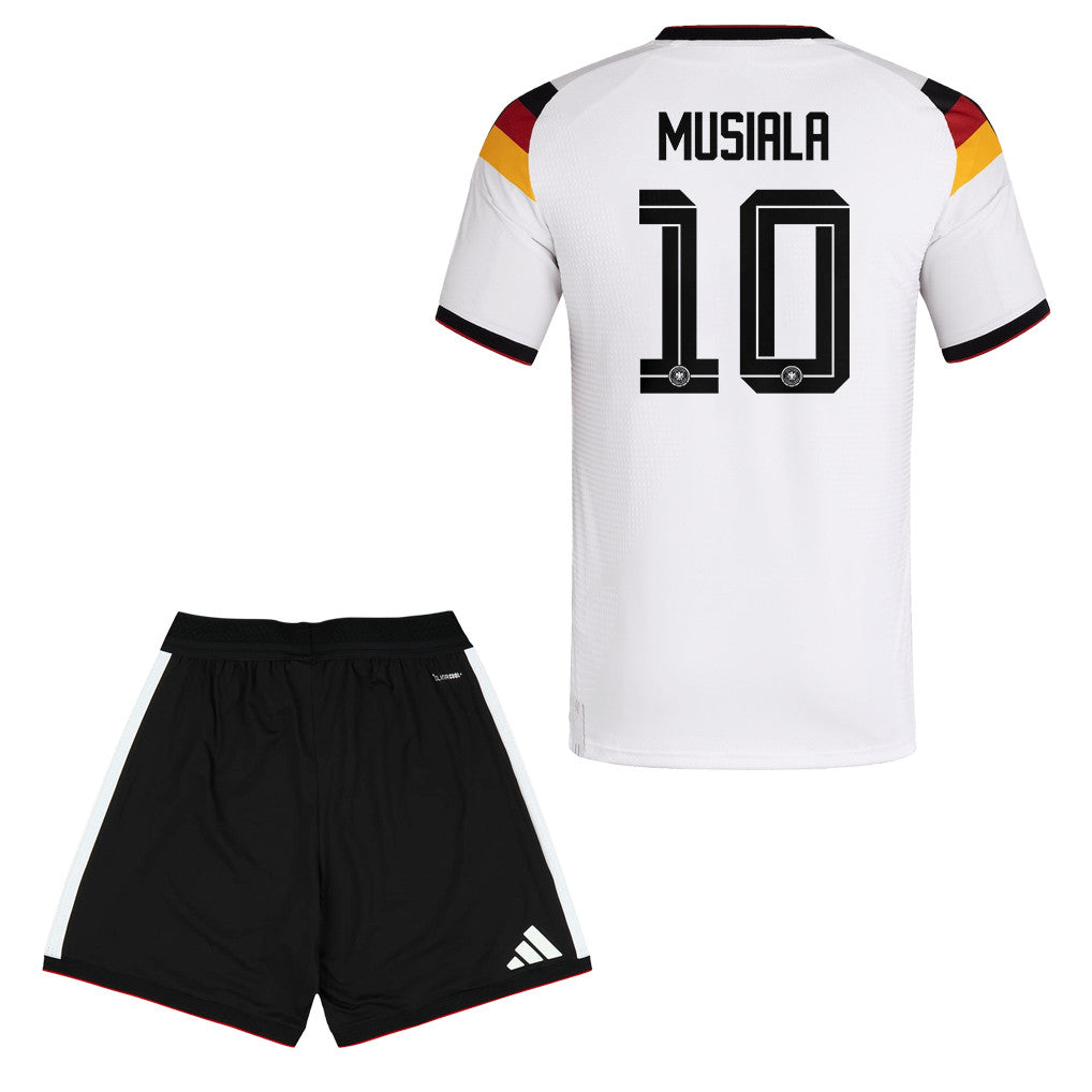 Jamal Musiala 10 Germany 2026 Home Men Jersey & Shorts Set – White