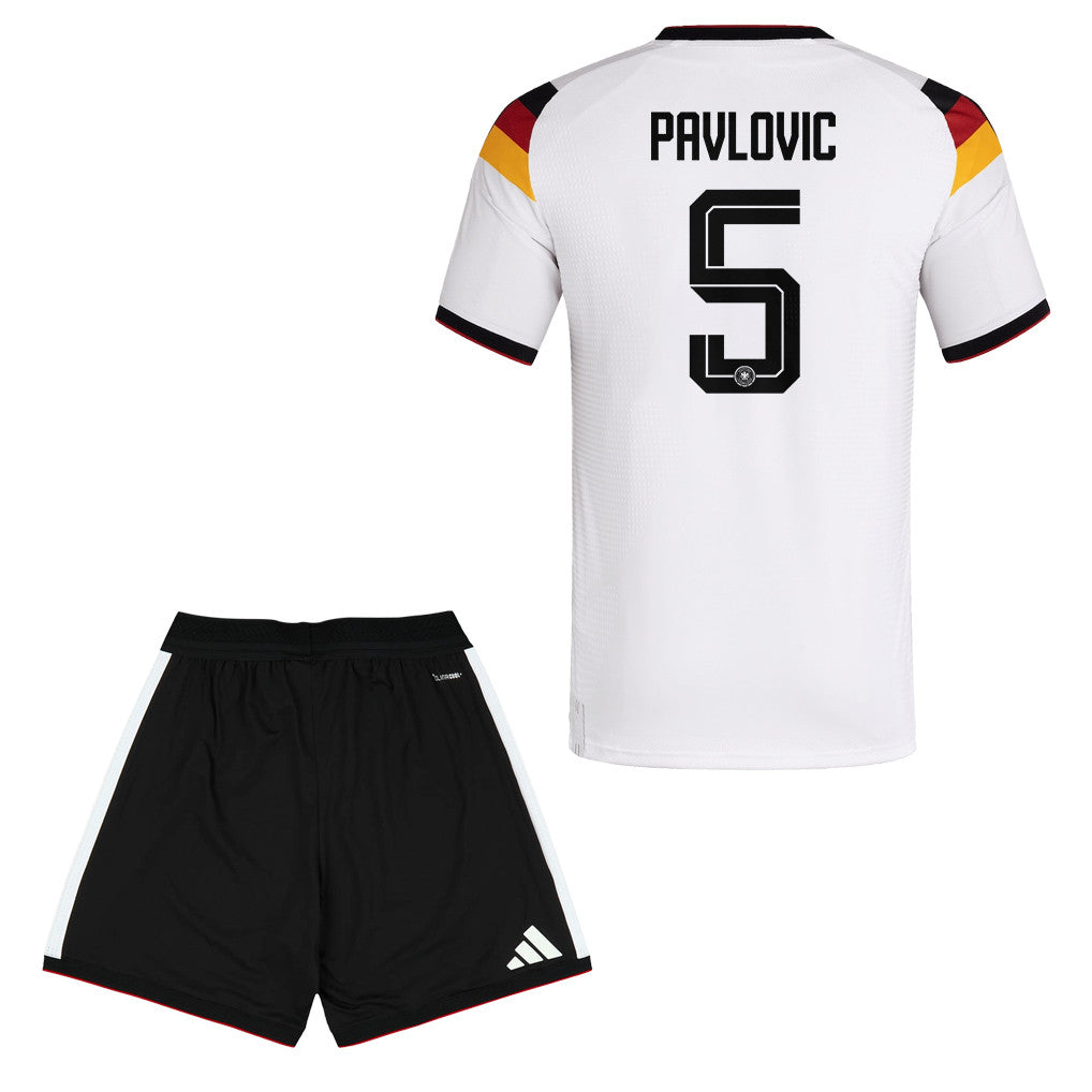 Aleksandar Pavlović 5 Germany 2026 Home Men Jersey & Shorts Set – White