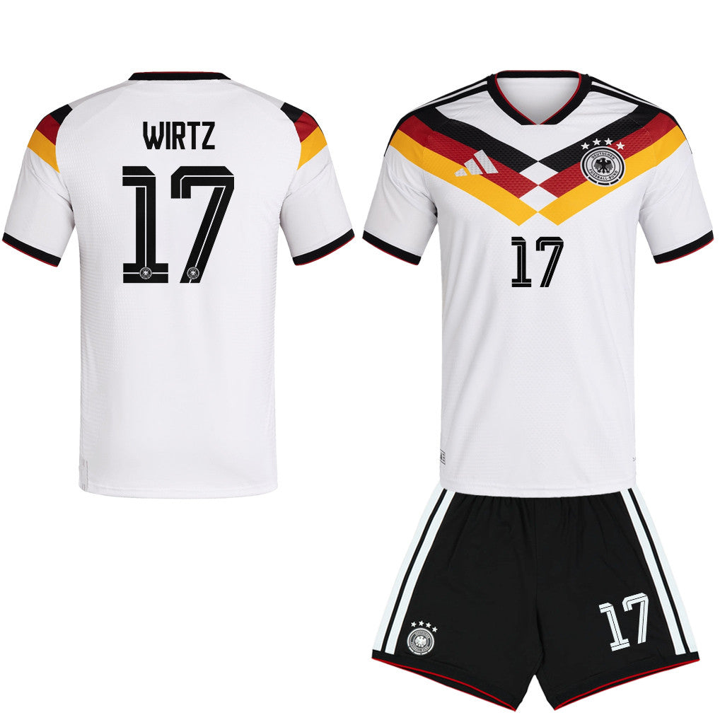 Florian Wirtz 17 Germany 2026 Home Men Jersey & Shorts Set – White