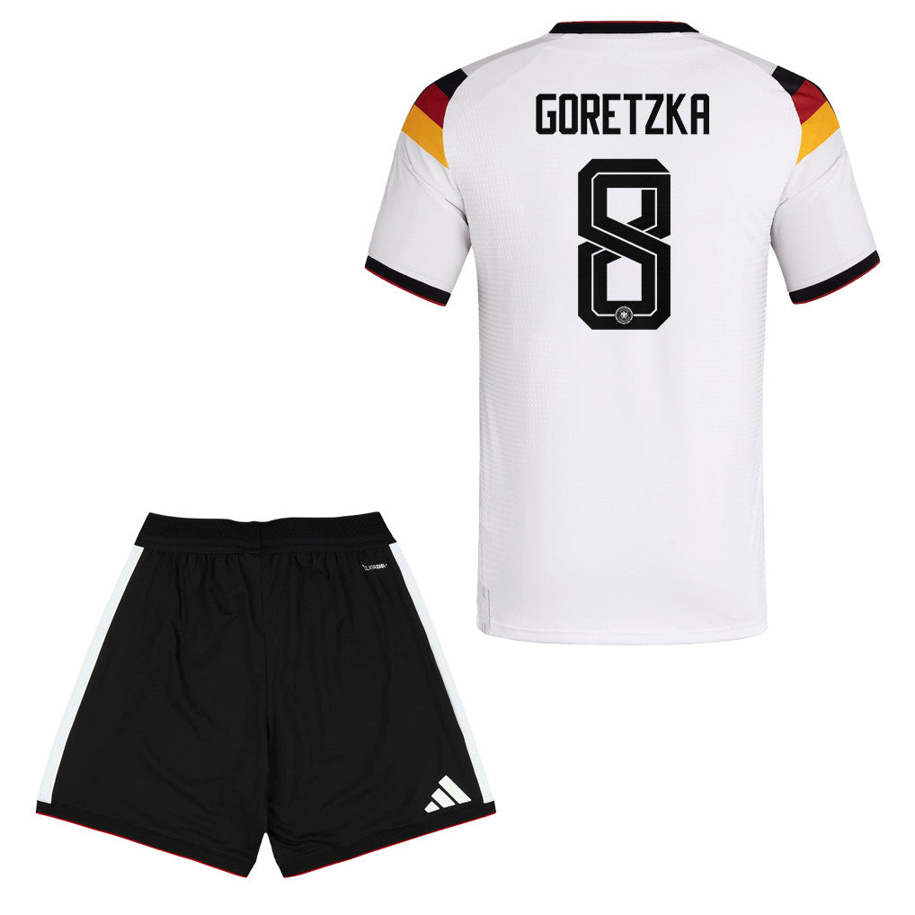 Leon Goretzka 8 Germany 2026 Home Men Jersey & Shorts Set – White