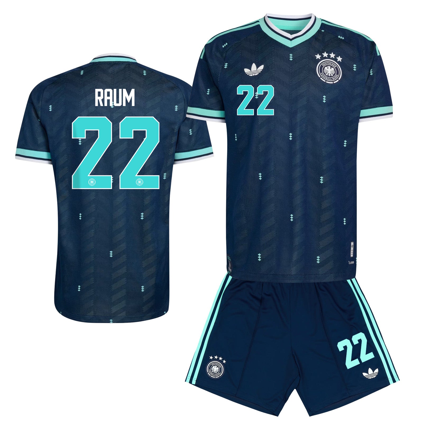David Raum 22 Germany 2026 Away Men Jersey & Shorts Set – Navy