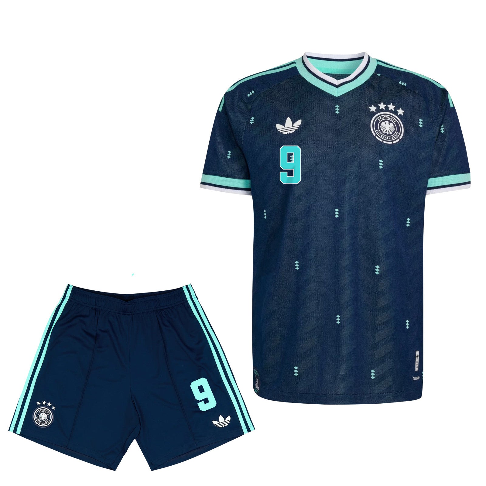 Assan Ouédraogo 9 Germany 2026 Away Men Jersey & Shorts Set – Navy