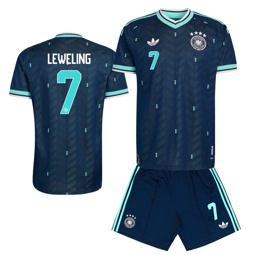 Jamie Leweling 7 Germany 2026 Away Men Jersey & Shorts Set – Navy