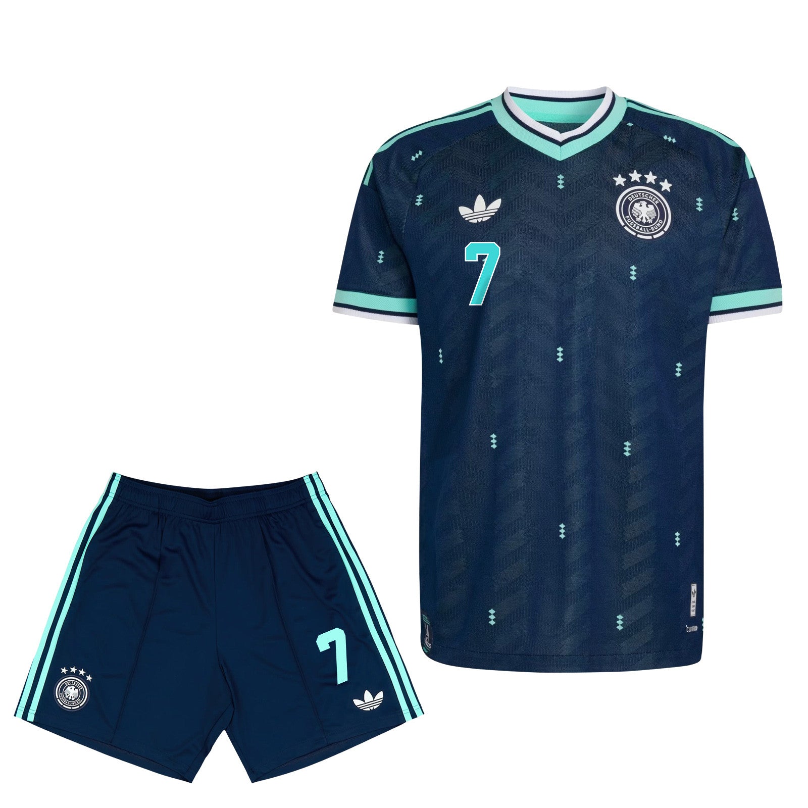 Jamie Leweling 7 Germany 2026 Away Men Jersey & Shorts Set – Navy