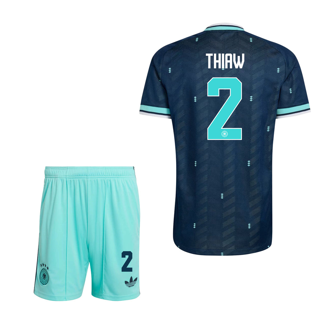 Malick Thiaw 2 Germany 2026 Away Men Jersey & Shorts Set – Navy & Aqua