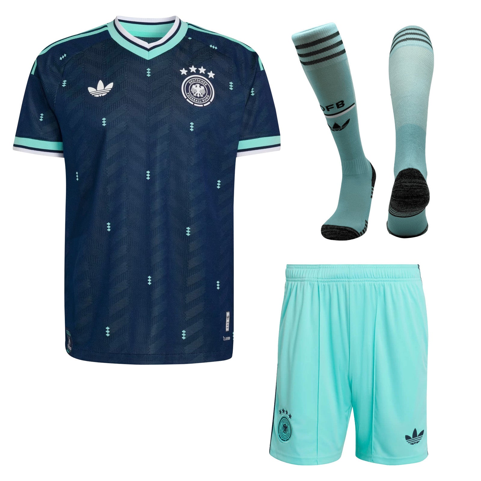 Germany 2026 Away Men Kit Set – Navy & Aqua