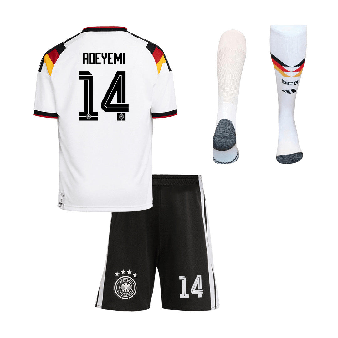 Karim Adeyemi 14 Germany 2026 Home Men Kit Set – White