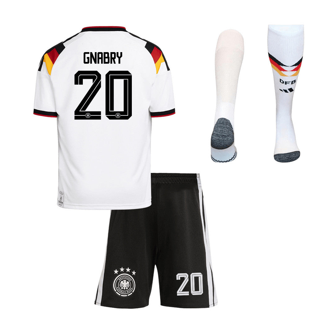 Serge Gnabry 20 Germany 2026 Home Men Kit Set – White