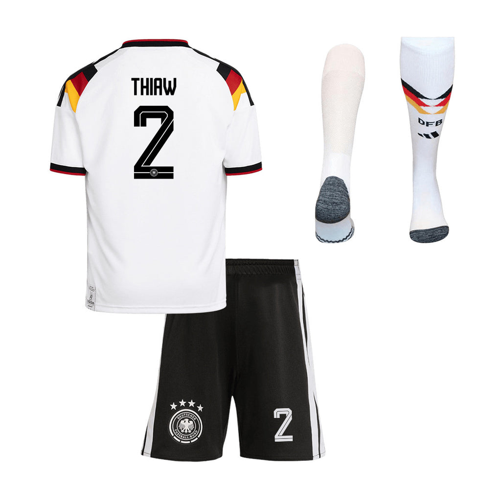 Malick Thiaw 2 Germany 2026 Home Men Kit Set – White