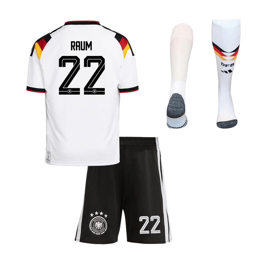 David Raum 22 Germany 2026 Home Men Kit Set – White
