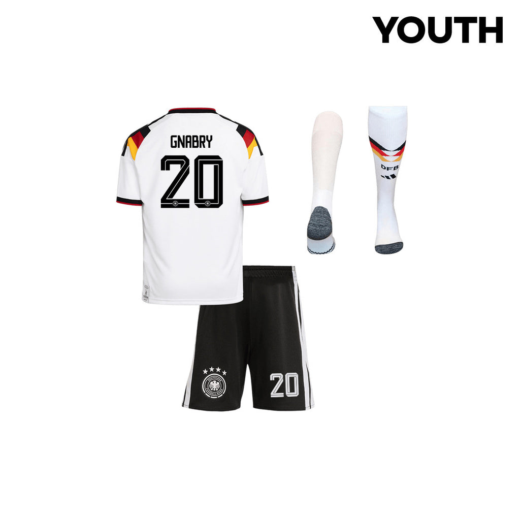 Serge Gnabry 20 Germany 2026 Youth Home Kit Set – White