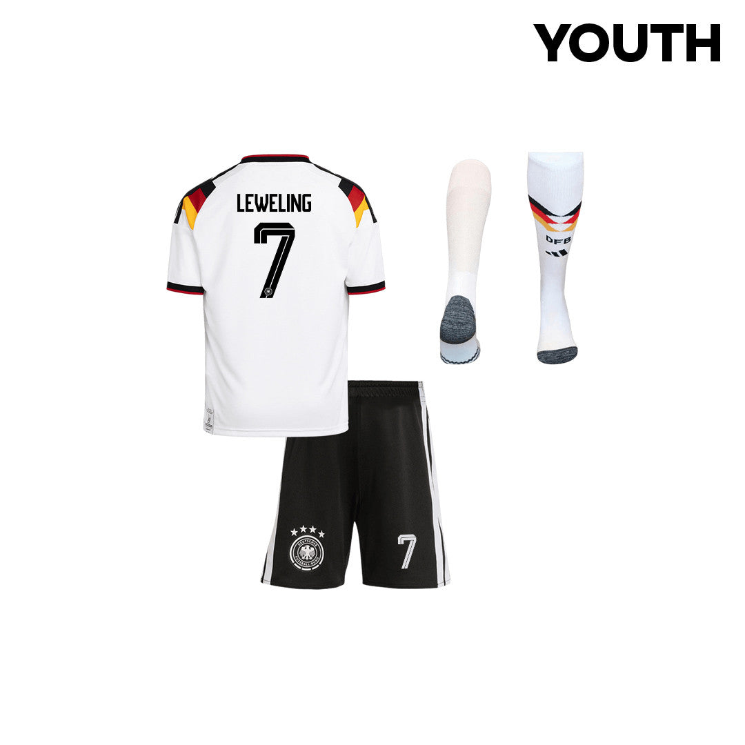 Jamie Leweling 7 Germany 2026 YOUTH Home Kit Set – White