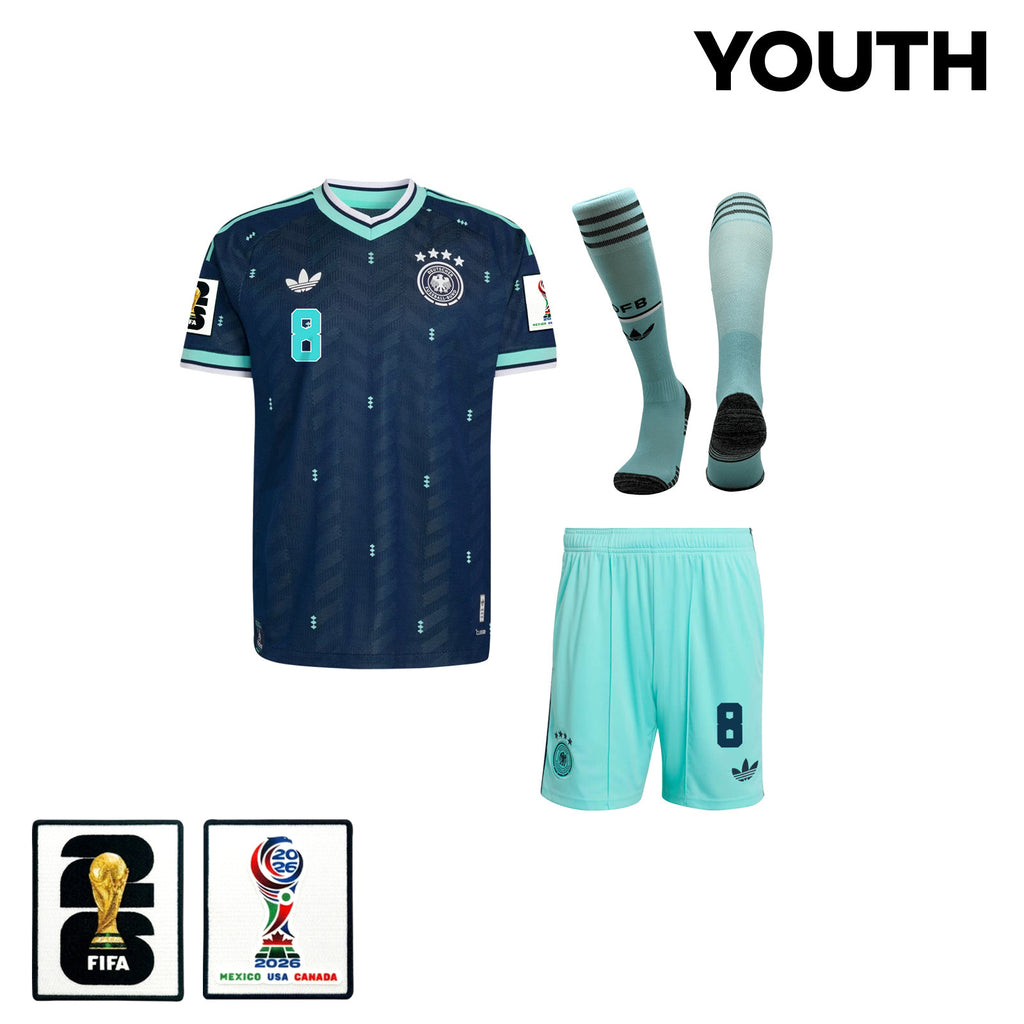 Leon Goretzka 8 Germany 2026 YOUTH Away Kit Set – Navy