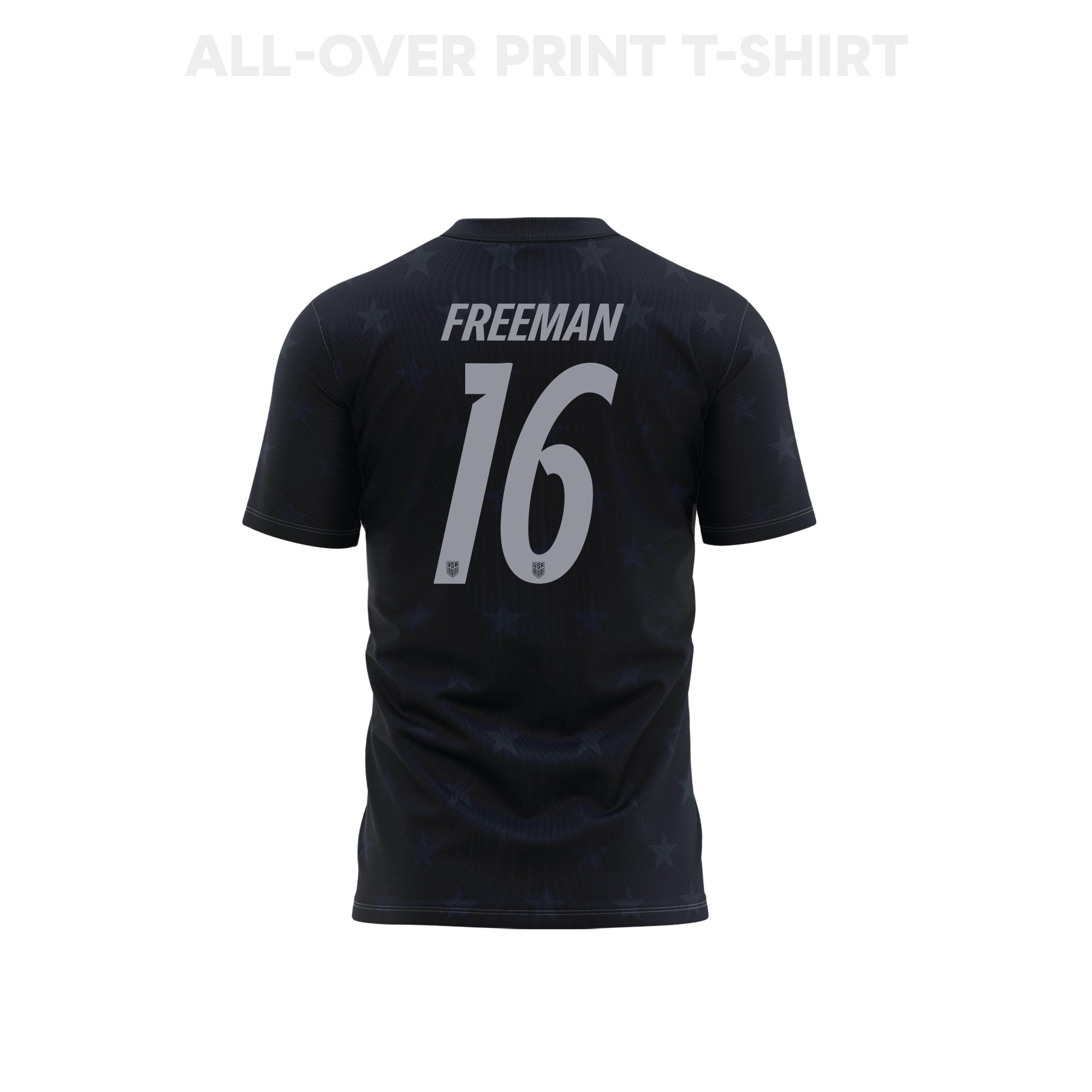 Alex Freeman 16 USMNT 2026 Away 3D T-Shirt Fully Printed – Unisex, Black