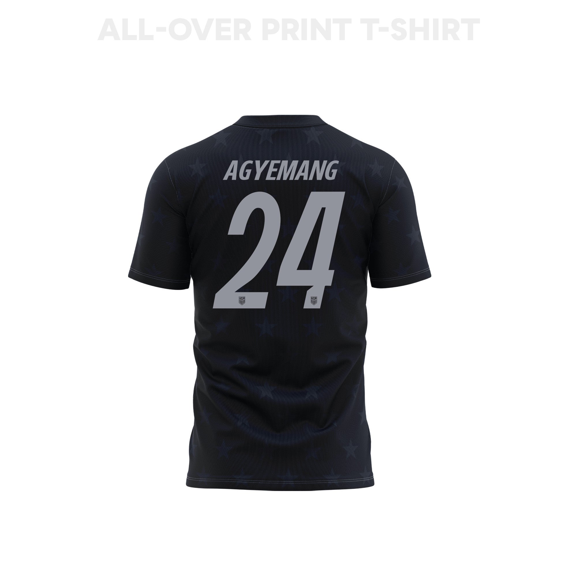 Patrick Agyemang 24 Youth USMNT 2026 Away 3D T-shirt Fully Printed – Black