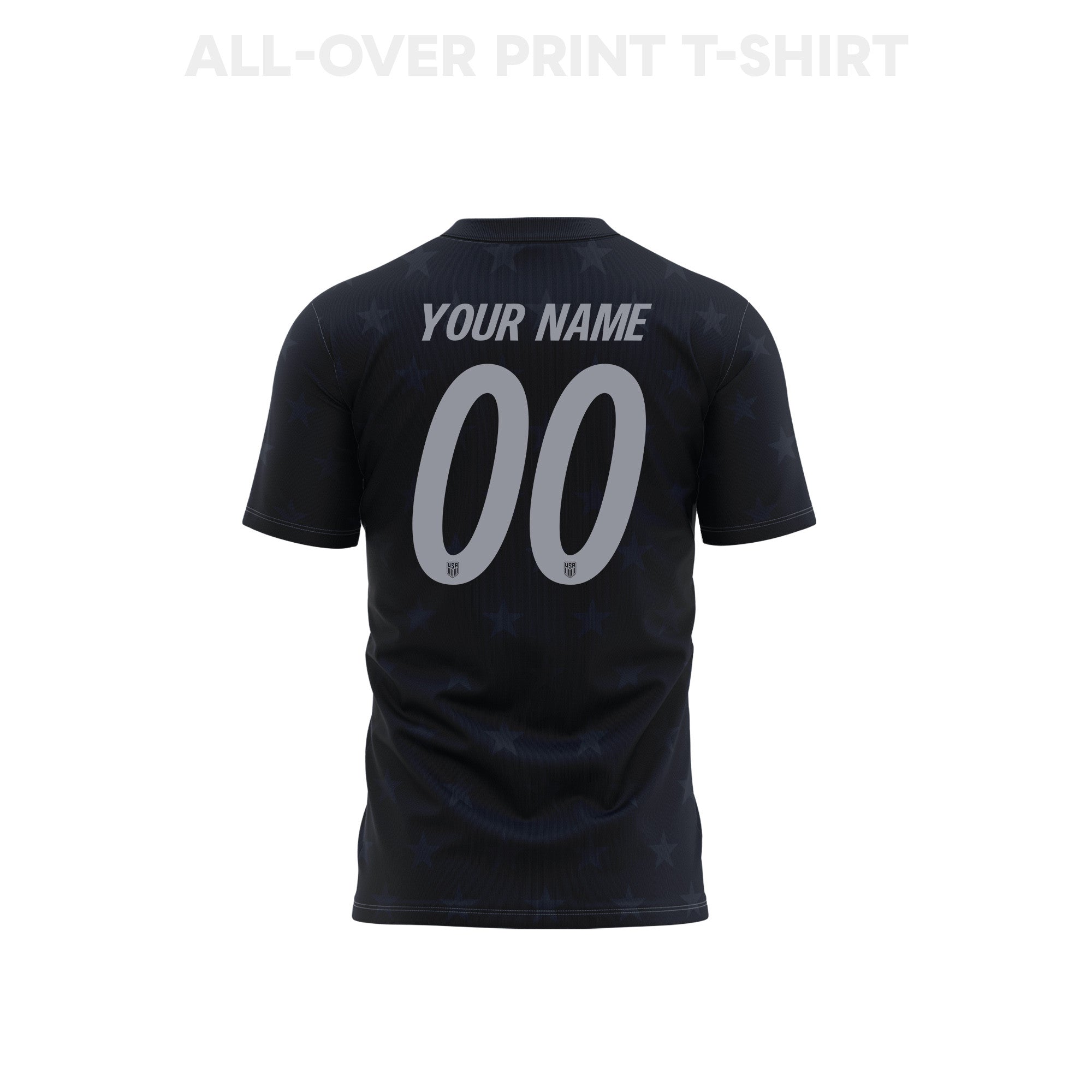 USMNT 2026 Youth Away 3D T-shirt Fully Printed – Personalized – Black