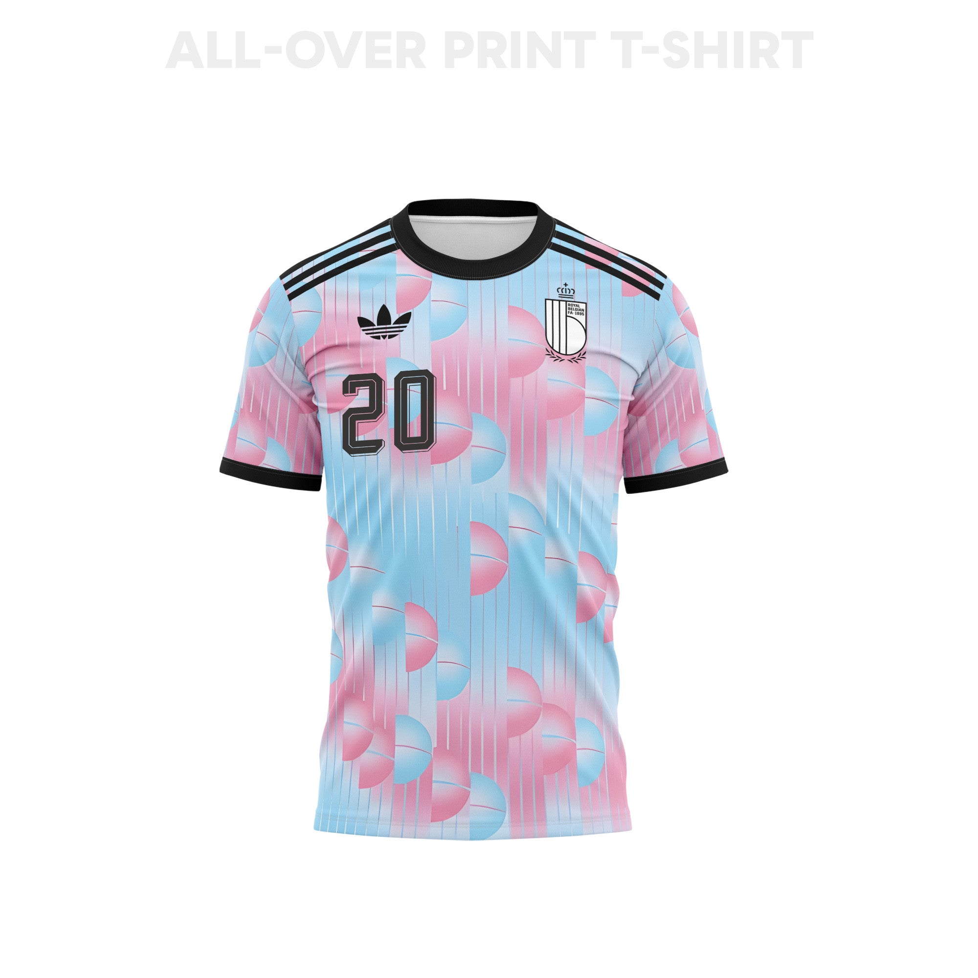 Hans Vanaken 20 Belgium 2026 Away 3D T-Shirt Fully Printed – Unisex, Light Blue