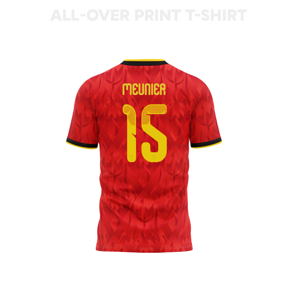 Thomas Meunier 15 Youth Belgium 2026 Home 3D T-shirt Fully Printed – Red