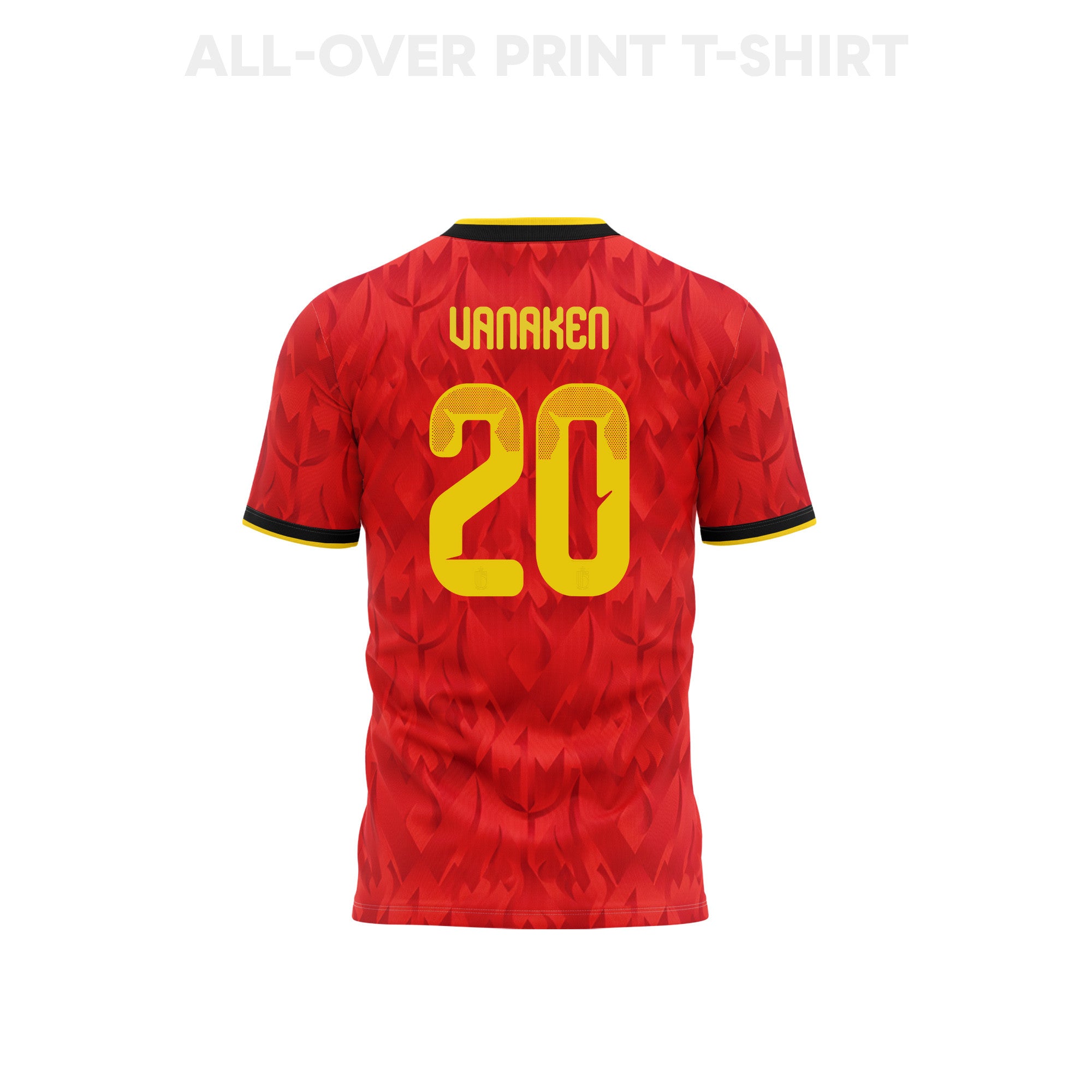 Hans Vanaken 20 Youth Belgium 2026 Home 3D T-shirt Fully Printed – Red