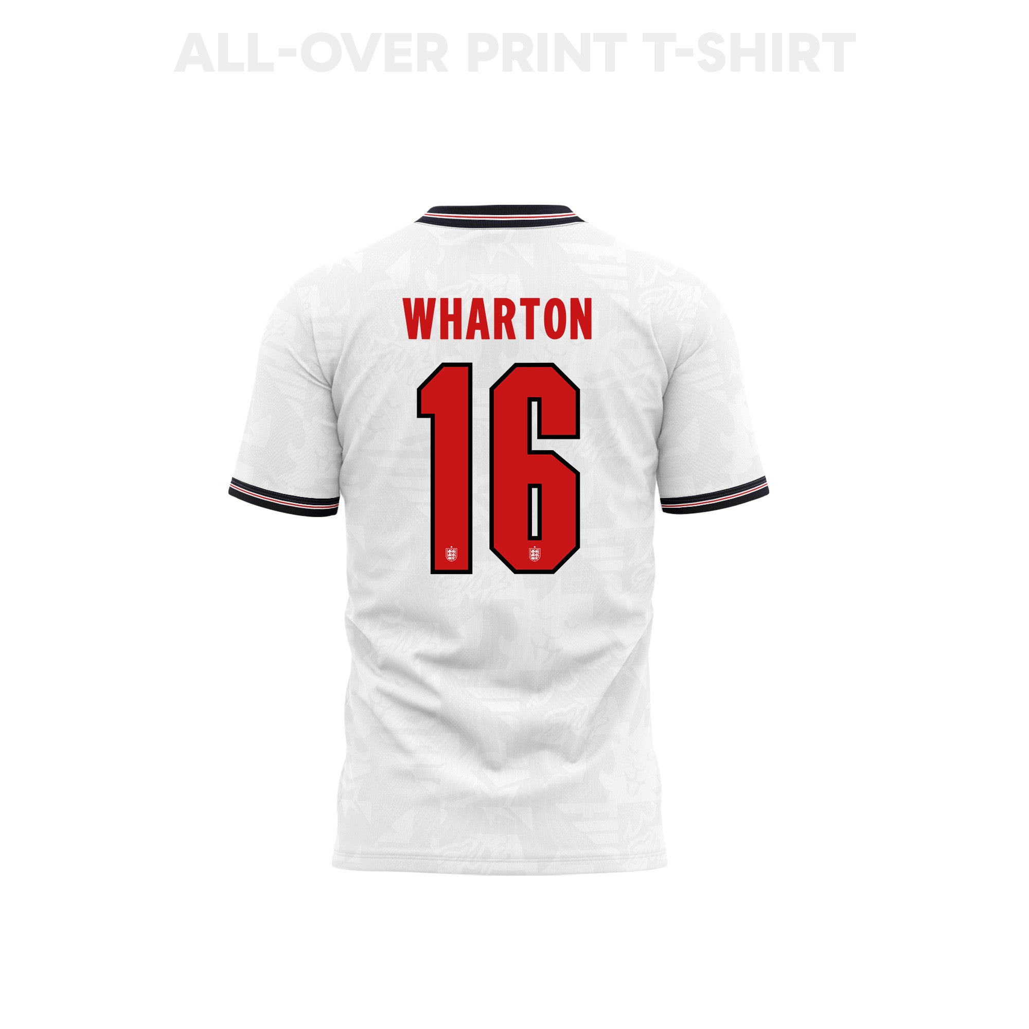Adam Wharton 16 Youth England 2026 Home 3D T-shirt Fully Printed – White