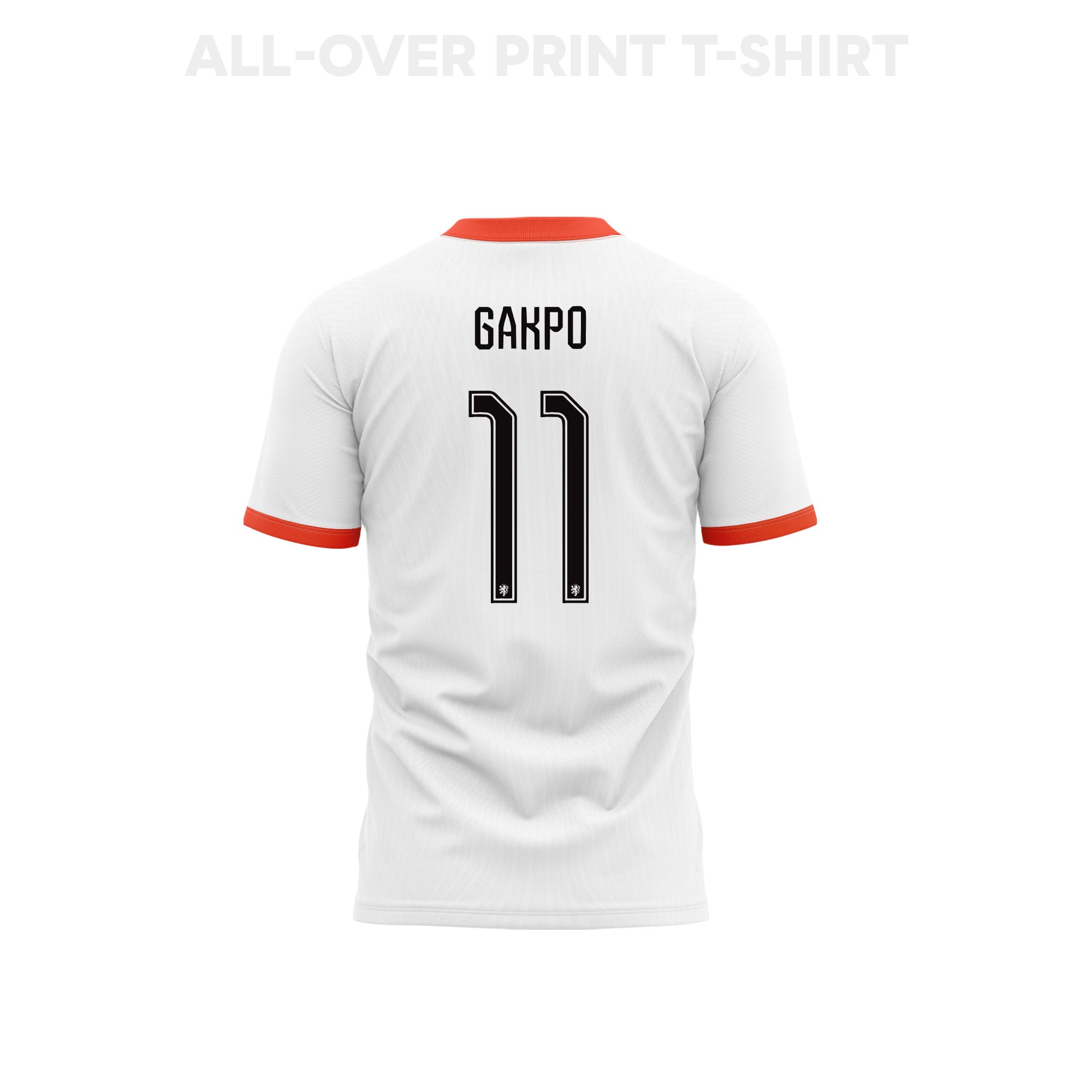 Cody Gakpo 11 Netherlands 2026 Away 3D T-Shirt Fully Printed – Unisex, White
