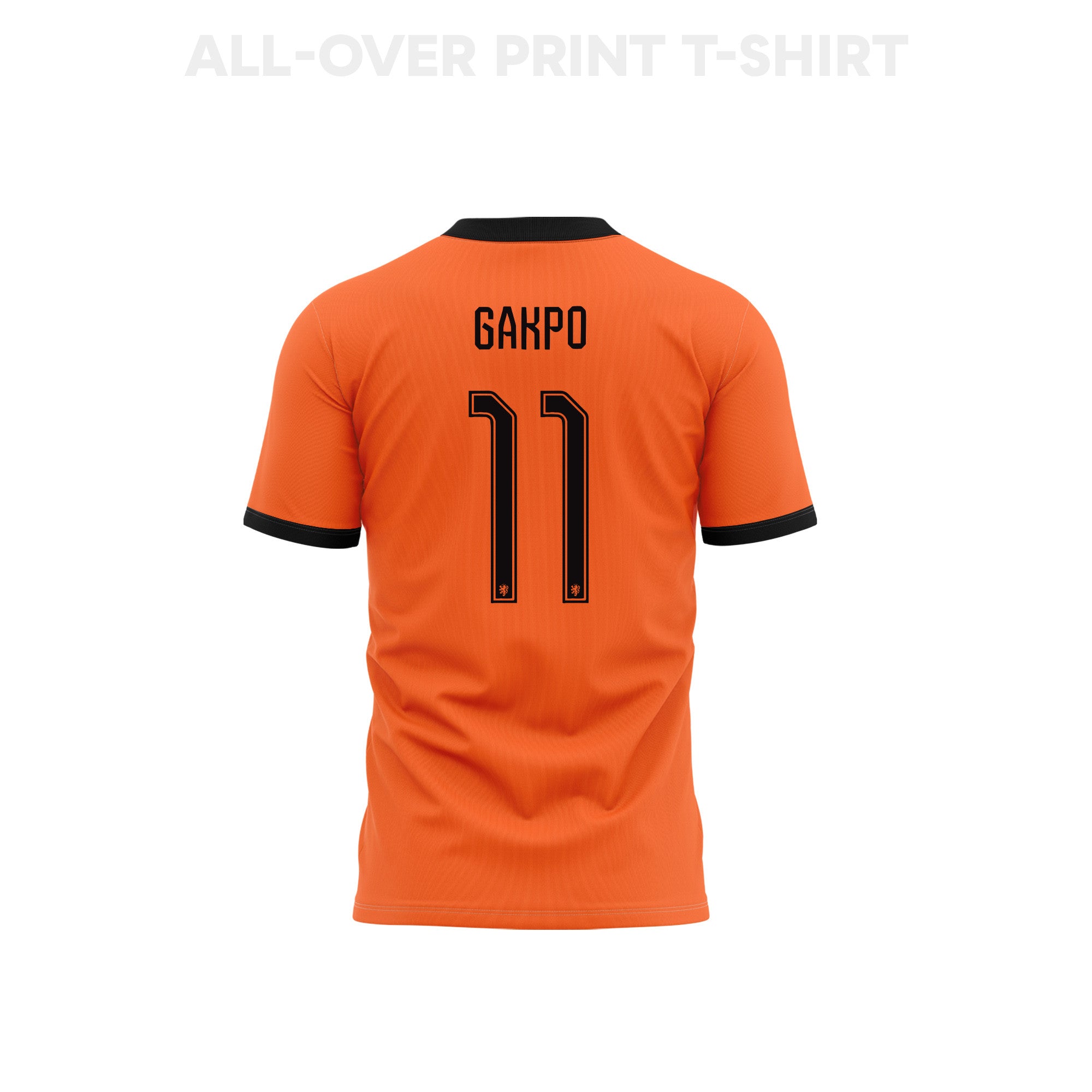 Cody Gakpo 11 Netherlands 2026 Home 3D T-Shirt Fully Printed – Unisex, Orange