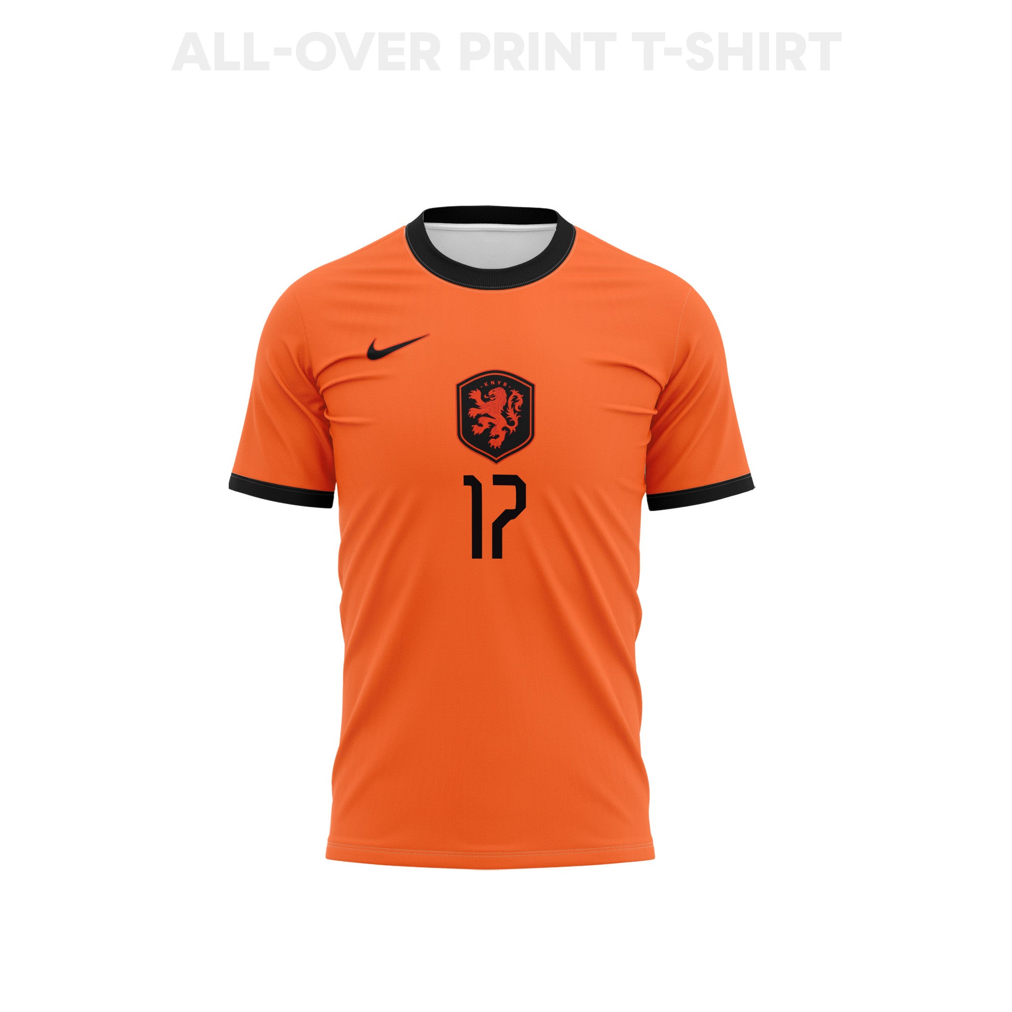 Noa Lang 17 Netherlands 2026 Home 3D T-Shirt Fully Printed – Unisex, Orange