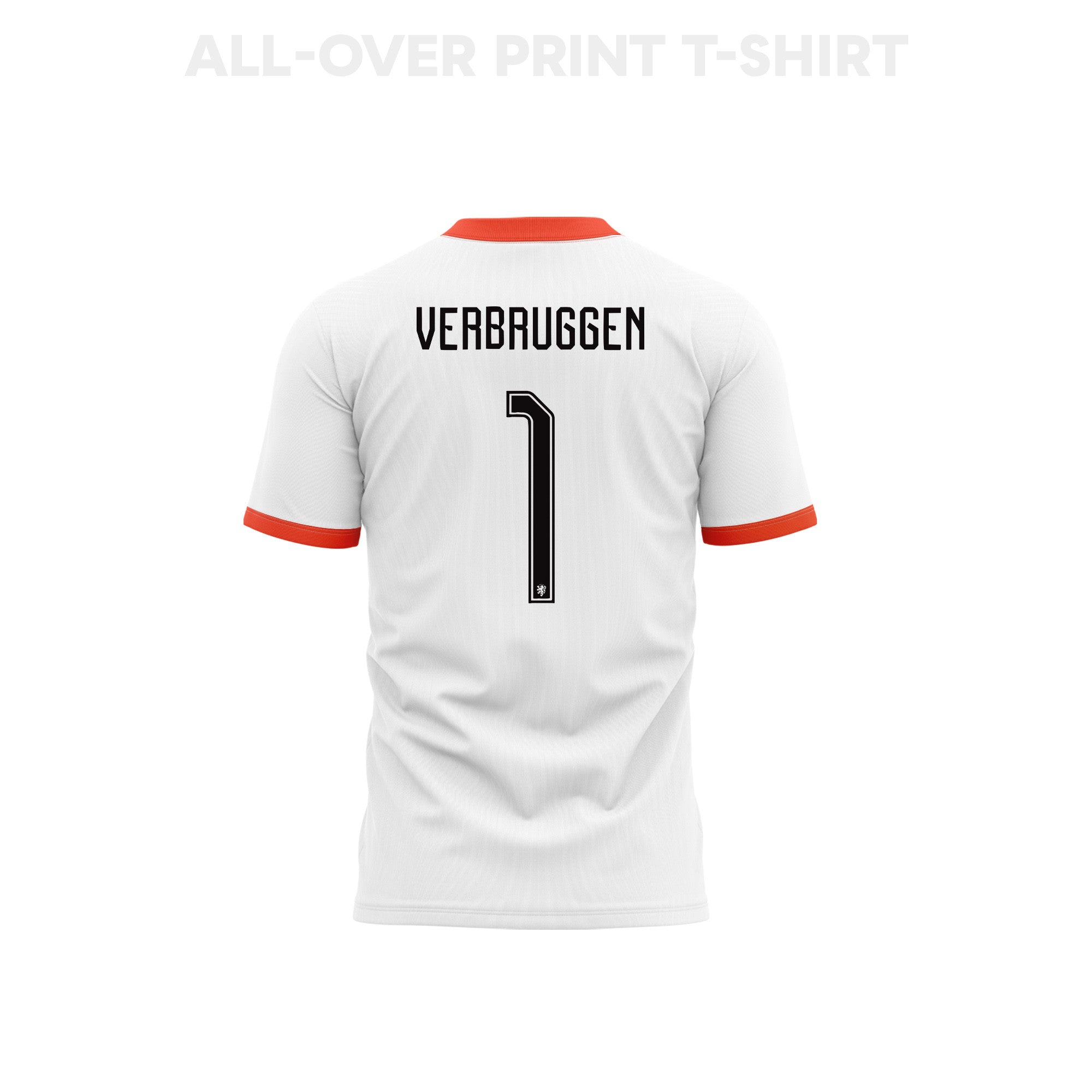 Bart Verbruggen 1 Youth Netherlands 2026 Away 3D T-shirt Fully Printed – White
