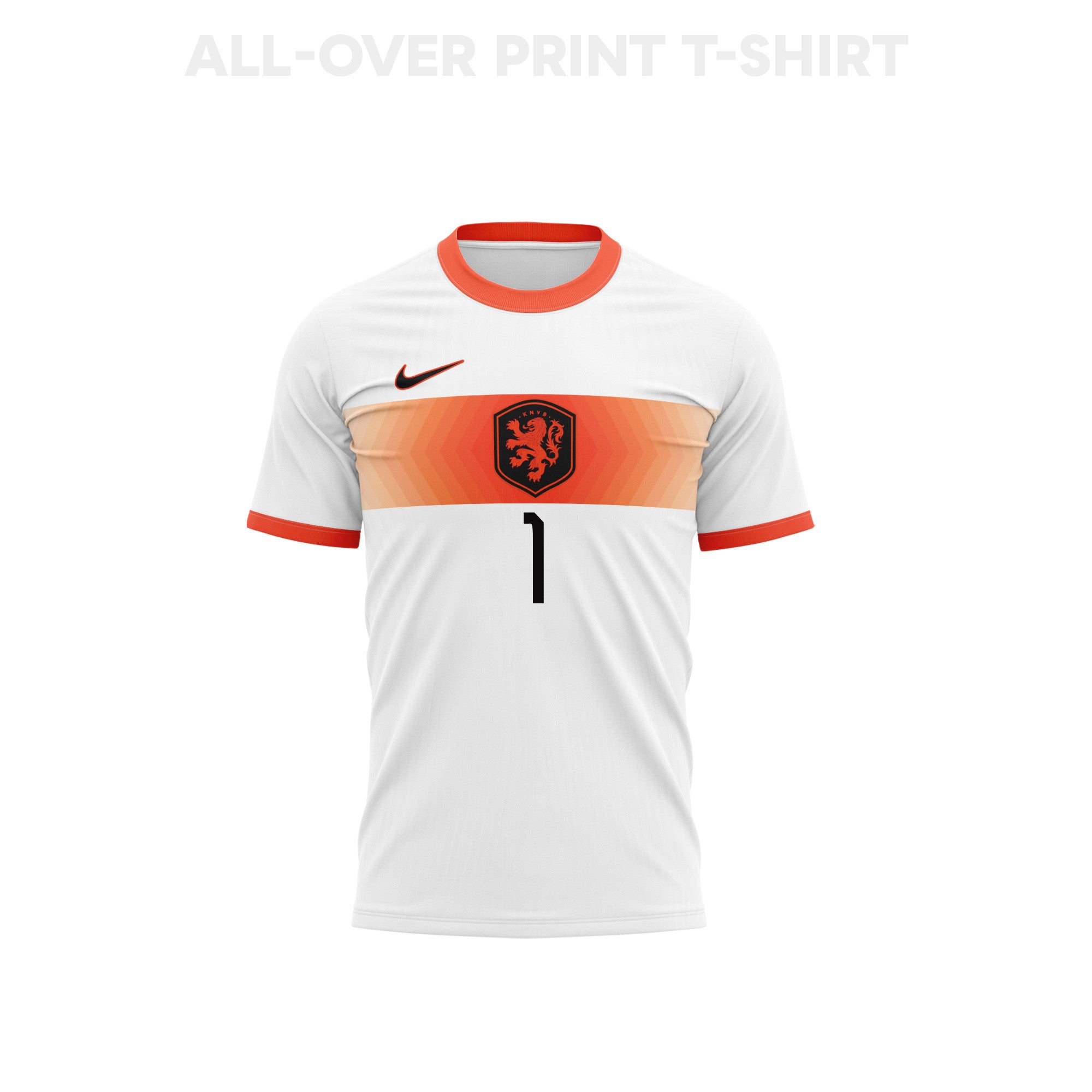 Bart Verbruggen 1 Youth Netherlands 2026 Away 3D T-shirt Fully Printed – White
