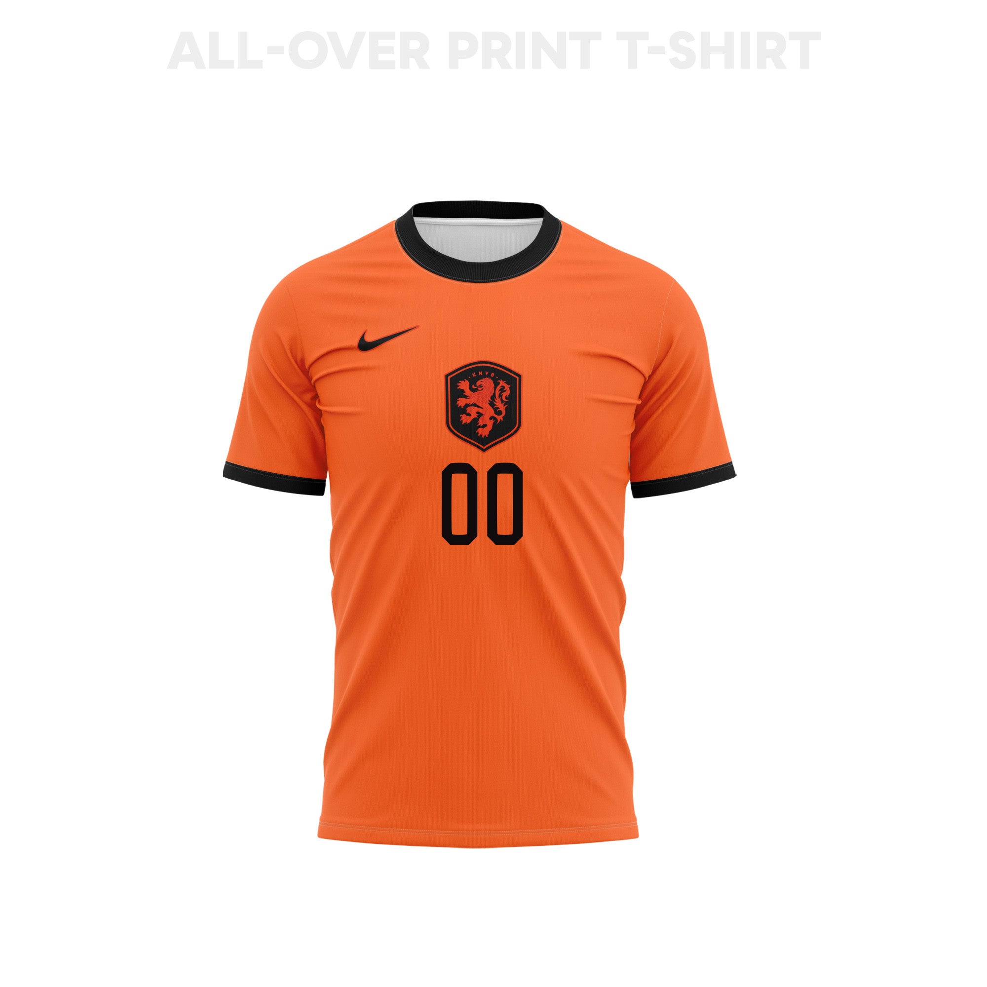 Netherlands 2026 Youth Home 3D T-shirt Fully Printed – Personalized – Orange