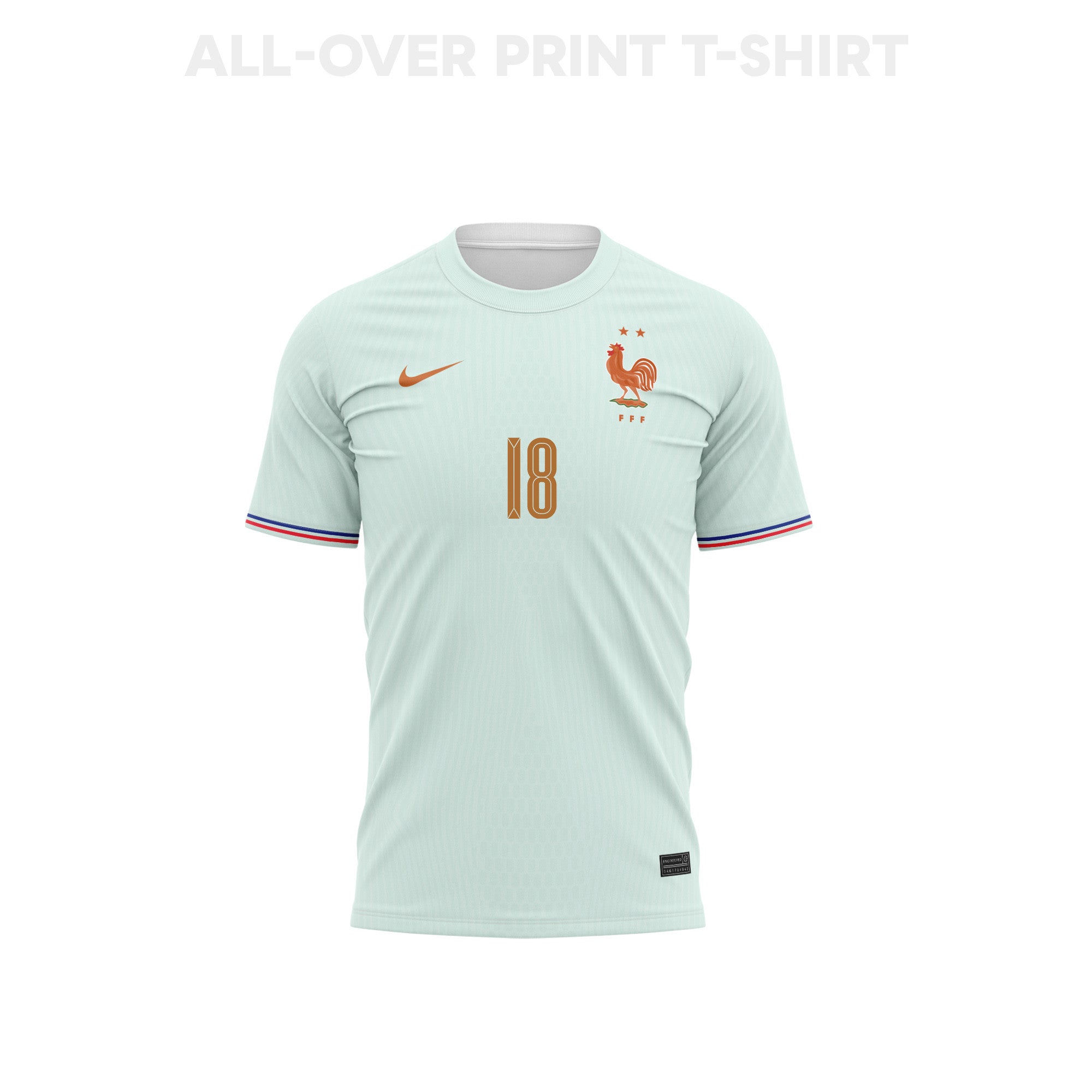 Christopher Nkunku 18 France 2026 Away 3D T-Shirt Fully Printed – Unisex, Green